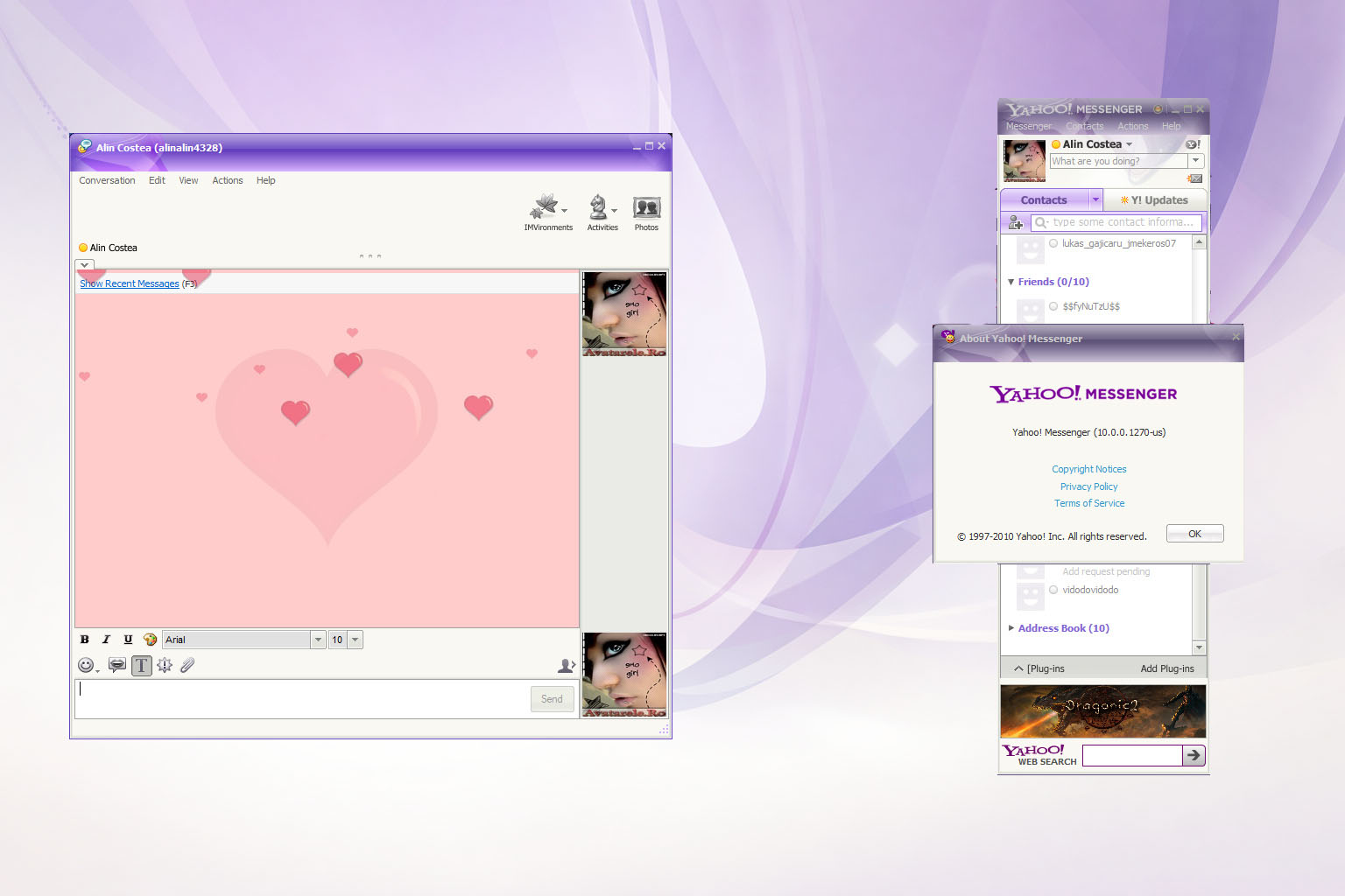 Yahoo! Messenger 10.0 Style